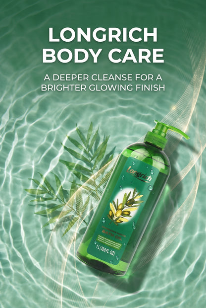 Huile de bain parfumée à l'olive dorée Longrich Huile de bain nettoyante/hydratante/apaisante
