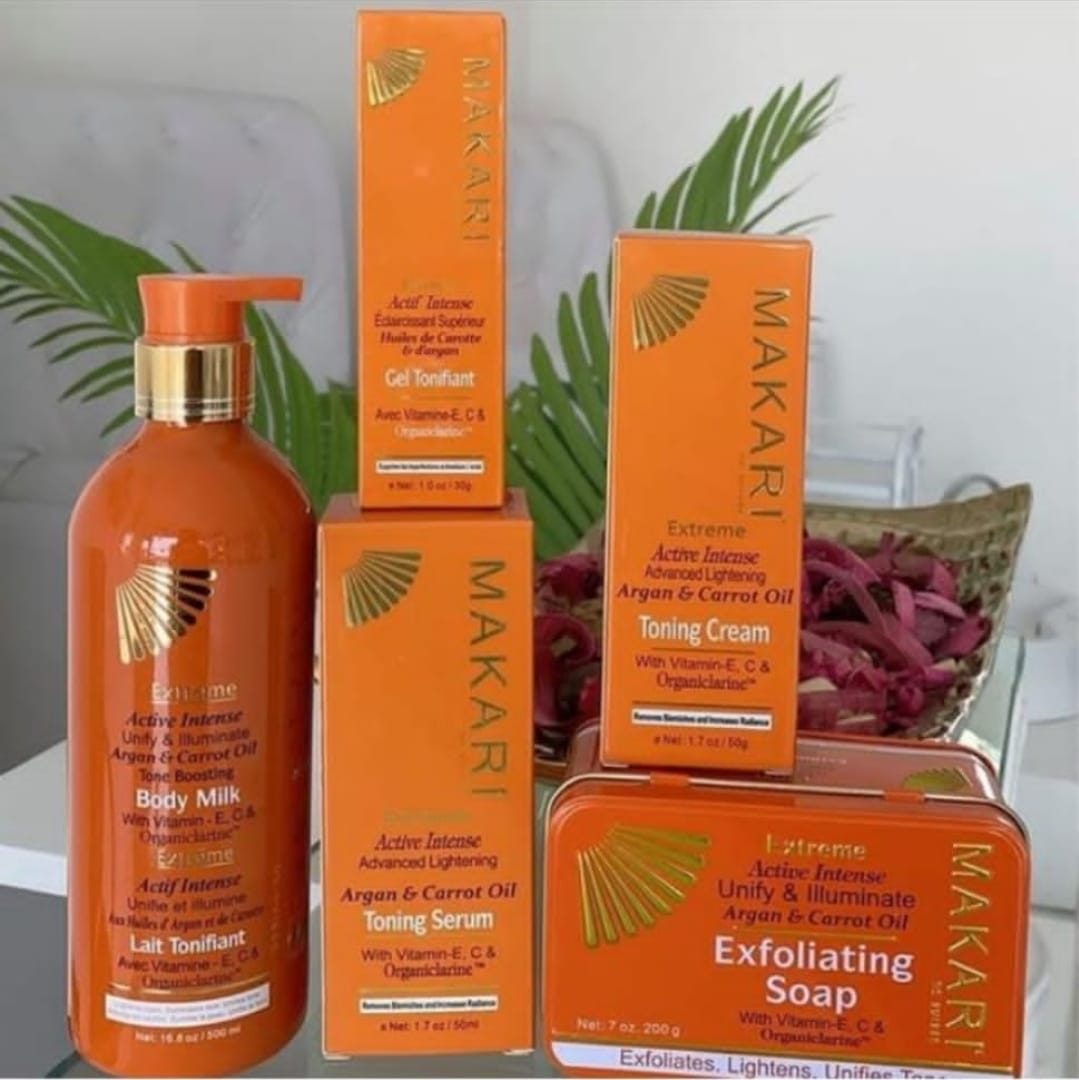 Makari Extreme Carrot & Argan Oil Skin Toning Gift Set – Lightening Treatment