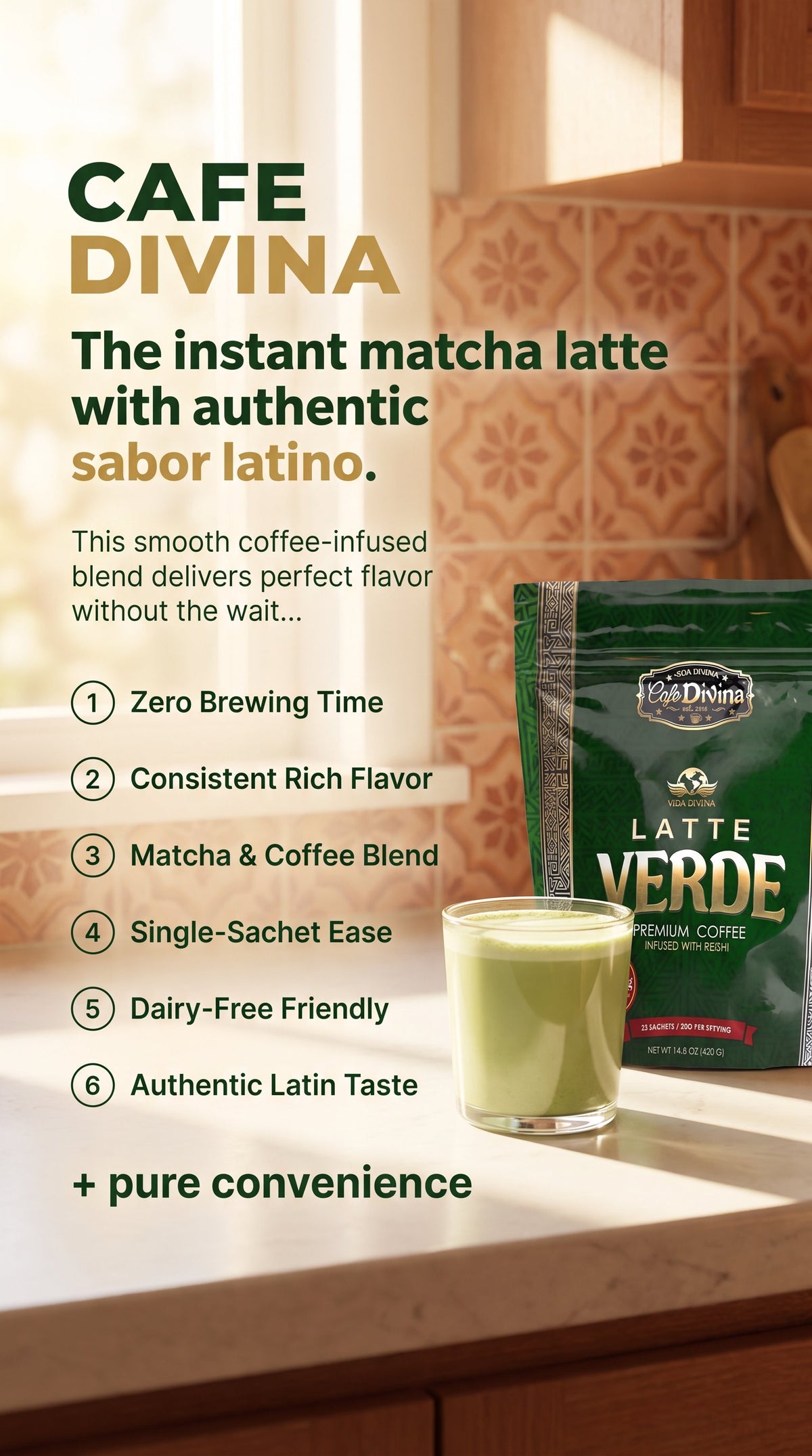 Coffee  Green Macha  Latte     -  sabor latino