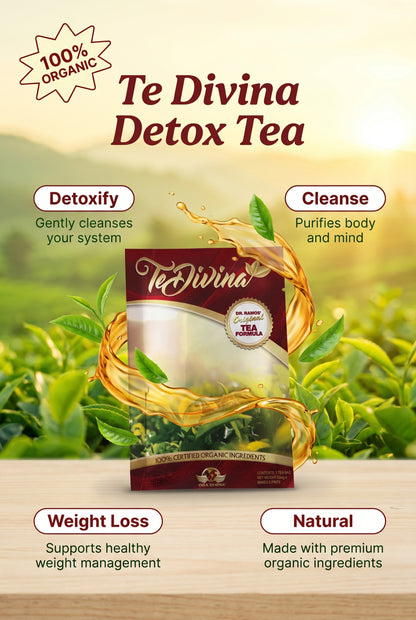 Thé détox original Te Divina pour la détoxification, le nettoyage et la perte de poids 1 sachet