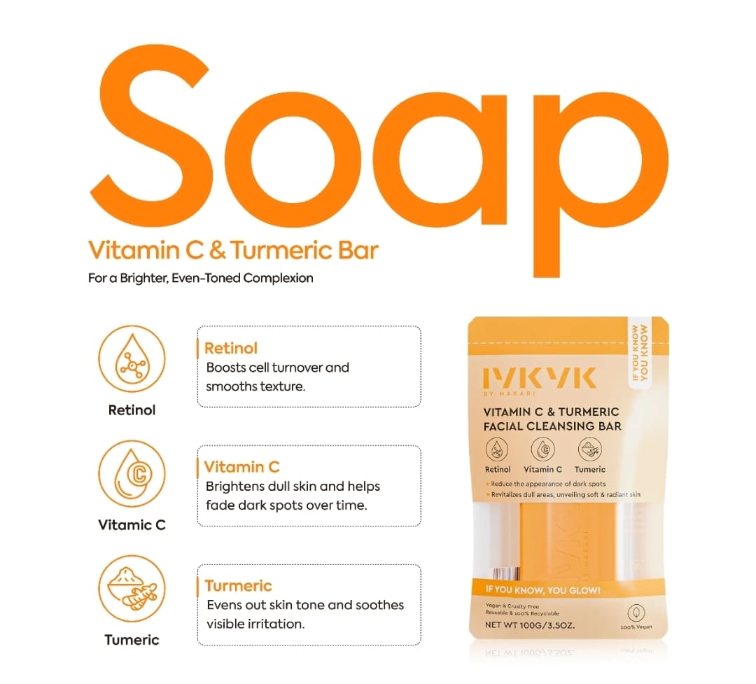 VITAMIN C & TURMERIC FACIAL CLEANSING BAR - IYKYK