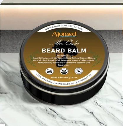 Baume à barbe Chebe - Baume nettoyant pour barbes courtes ou longues, revitalisant pour barbe pour hommes, hydratant essentiel pour la barbe de chaque homme